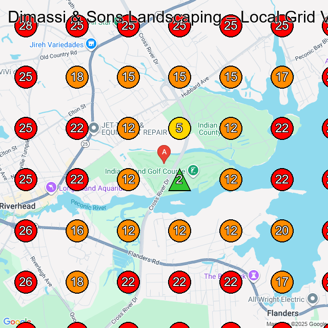 Dimassi & Sons Landscaping GeoGrid visibility map for Paving Contractor in None